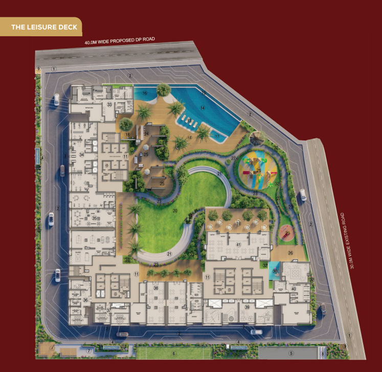 Dosti Wagle 604 Location Map